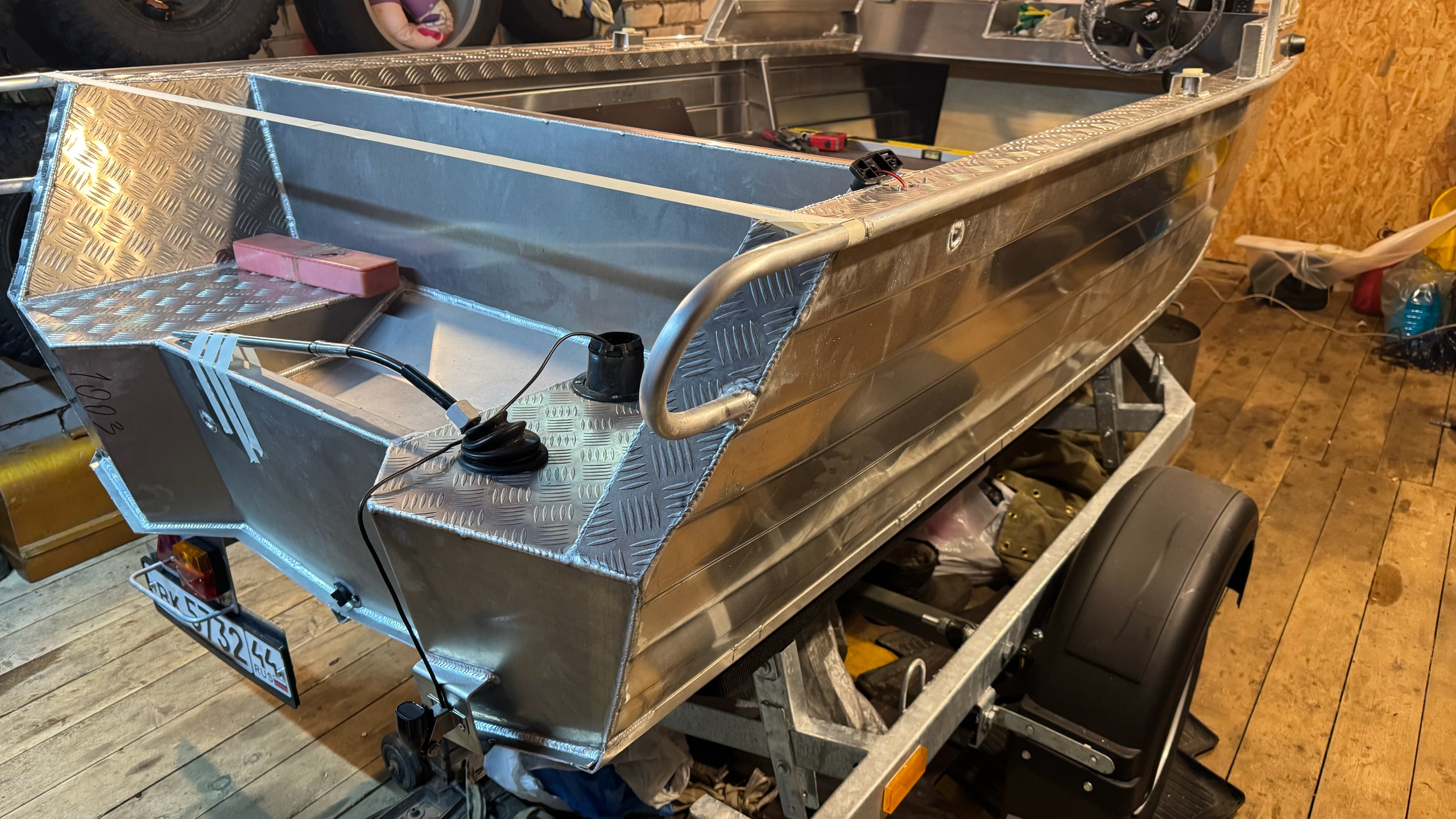 Тент на Wyatboat-390 Pro (Увеличенный борт)