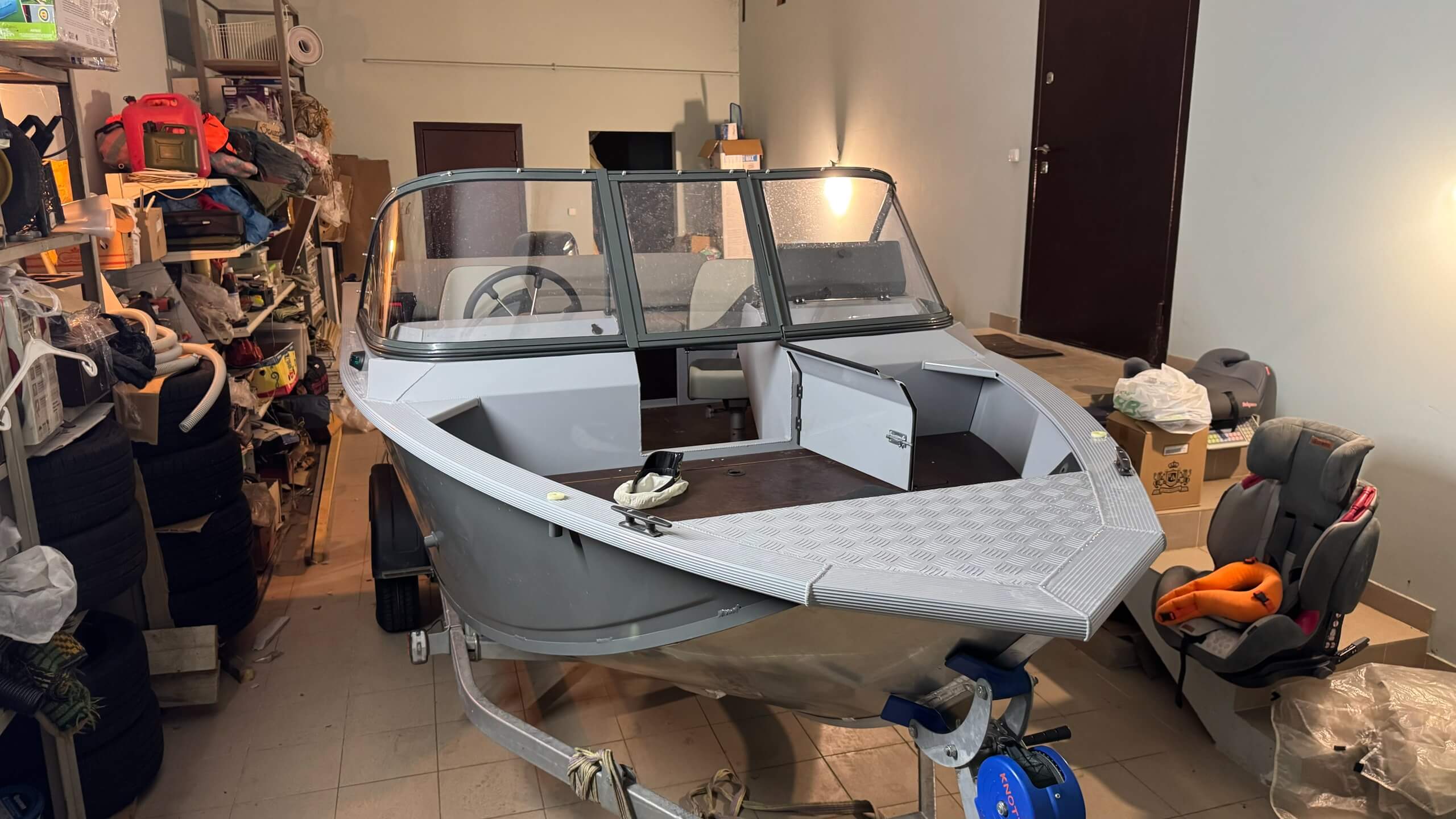 Тент на лодку Неман 500 DC NEW (тупой/острый нос)