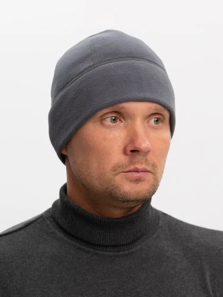 Двухслойная шапка из флиса